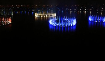 河北省南湖公园漂浮升降音乐喷泉工程